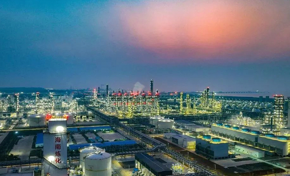 突破海南乙烯工业零的突破！凯发一触即发赋能海南炼化打造高端智能绿色一体化离岸石化基地